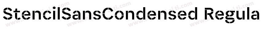 StencilSansCondensed Regular字体转换